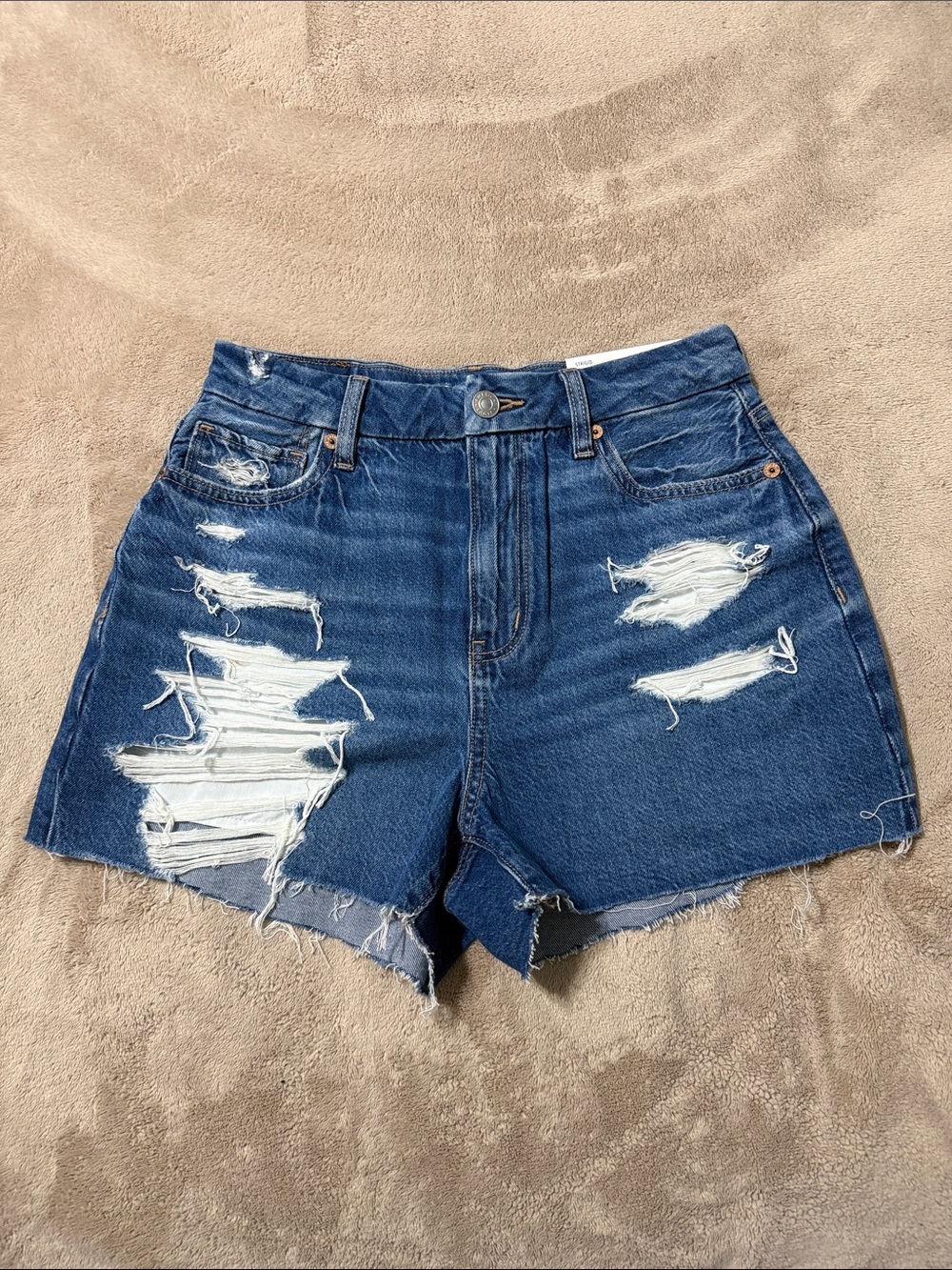 Super High Rise Curvy Mom Blue Jean Short